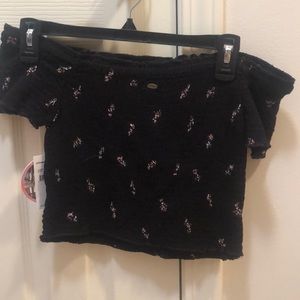 Off the shoulder crop top